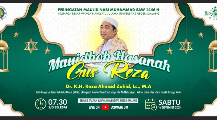 WARGA NU UM GELAR PERINGATAN MAULID NABI HADIRKAN GUS REZA